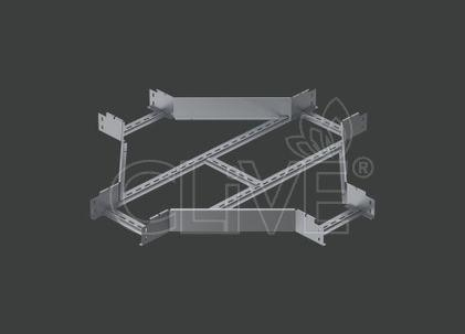 Угол Х-образный лестничного лотка ALSEH R-600мм. 100х80 (1,5) нерж. сталь AISI304 CLIVE - КЛАЙВ фото 1