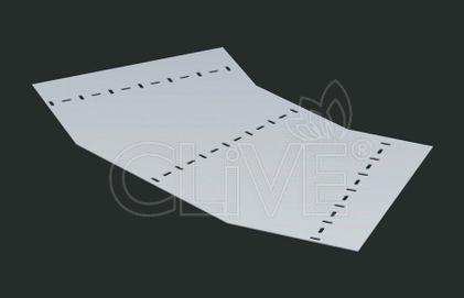 Донная вставка поворота лестничного лотка 600 ALSOV R-600мм. 45гр.х600 (1,2) гор. цинк CLIVE - КЛАЙВ фото 1