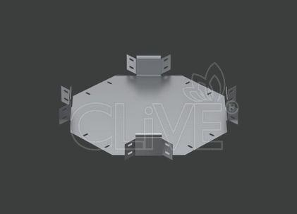 Угол Х-образный ANSEH 500х80 (1,5) гор. цинк CLIVE - КЛАЙВ фото 1