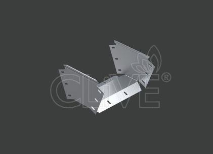 Поворот вертикальный внешний ANSEV 45гр.х200х150 (1,2) оцинк. CLIVE - КЛАЙВ фото 1