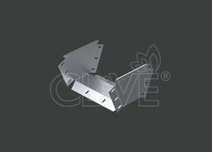 Поворот вертикальный внешний ANSEV 45гр.х600х150 (1,0) оцинк. CLIVE - КЛАЙВ фото 1