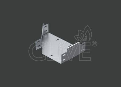 Переходник по ширине левосторонний ANSRM 300х100х80 (1,0) оцинк. CLIVE - КЛАЙВ фото 1