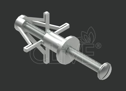 Дюбель "Молли" с винтом FORAN М6 10х52 (100шт) оцинк. CLIVE - КЛАЙВ фото 1