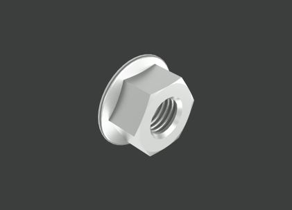 Гайка с фланцем FORNT М6 DIN6923 (200шт) термодиф. CLIVE - КЛАЙВ фото 1