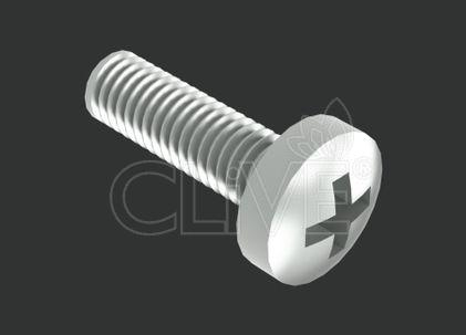 Винт FORSC М8х16 DIN7985 (200шт) оцинк. CLIVE - КЛАЙВ фото 1