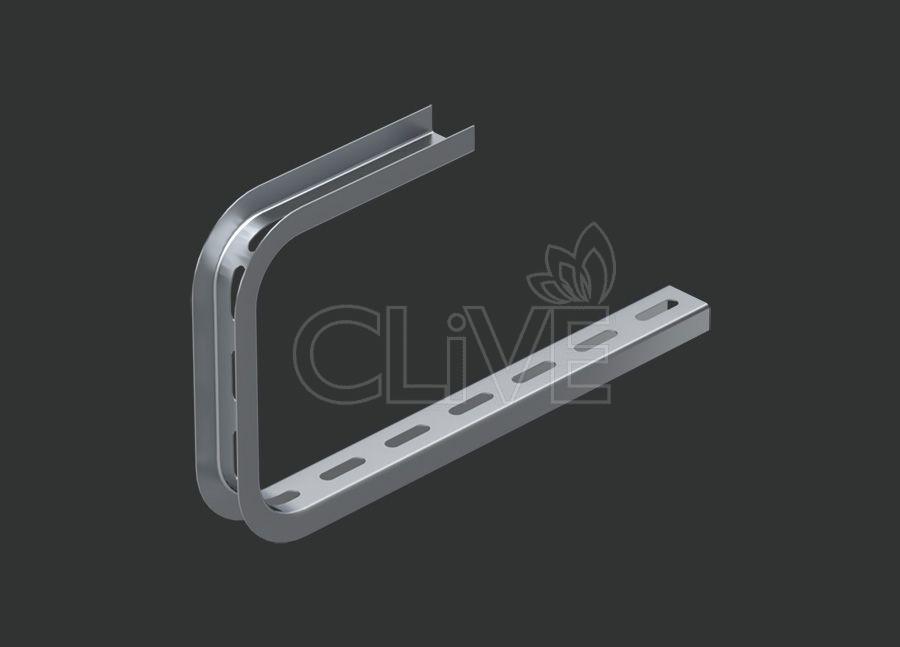 Потолочный кронштейн C MUPKC (2,0) 100 нерж. сталь AISI304 CLIVE