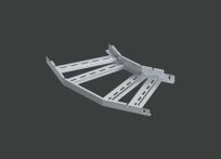 Поворот лестничного лотка ALSEH R-300мм. 45гр.х600х50 (1,2) гор. цинк CLIVE - КЛАЙВ фото 1 