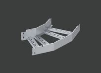 Поворот лестничного лотка ALSEH R-300мм. 45гр.х400х100 (1,5) оцинк. CLIVE - КЛАЙВ фото 1 