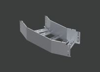 Поворот лестничного лотка ALSEH R-600мм. 45гр.х600х200 (1,5) нерж. сталь AISI304 CLIVE - КЛАЙВ фото 1 