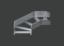 Поворот лестничного лотка ALSEH R-300мм. 90гр.х300х110 (1,2) оцинк. CLIVE - КЛАЙВ фото 1 