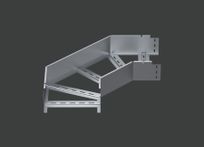 Поворот лестничного лотка ALSEH R-300мм. 90гр.х600х150 (1,2) оцинк. CLIVE - КЛАЙВ фото 1 