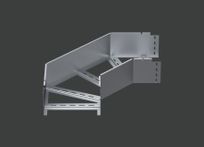 Поворот лестничного лотка ALSEH R-300мм. 90гр.х400х200 (1,5) оцинк. CLIVE - КЛАЙВ фото 1 