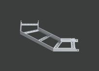 Поворот лестничного лотка ALSEH R-600мм. 90гр.х500х50 (1,2) нерж. сталь AISI304 CLIVE - КЛАЙВ фото 1 