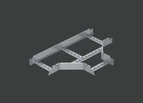 Угол Т-образный лестничного лотка ALSEH R-300мм. 150х80 (1,5) нерж. сталь AISI304 CLIVE - КЛАЙВ фото 1 