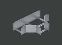 Угол Т-образный лестничного лотка ALSEH R-300мм. 400х200 (1,2) нерж. сталь AISI304 CLIVE - КЛАЙВ фото 1 