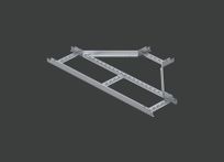 Угол Т-образный лестничного лотка ALSEH R-600мм. 400х50 (1,2) оцинк. CLIVE - КЛАЙВ фото 1 