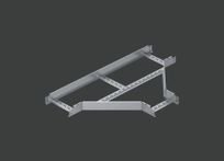 Угол Т-образный лестничного лотка ALSEH R-600мм. 100х80 (1,2) оцинк. CLIVE - КЛАЙВ фото 1 