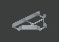 Угол Т-образный лестничного лотка ALSEH R-600мм. 600х150 (1,2) нерж. сталь AISI304 CLIVE - КЛАЙВ фото 1 