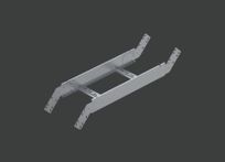 Секция шарнирная лестничного лотка ALSJF 400х100 (1,5) нерж. сталь AISI304 CLIVE - КЛАЙВ фото 1 