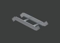 Секция шарнирная лестничного лотка ALSJF 200х150 (1,2) нерж. сталь AISI304 CLIVE - КЛАЙВ фото 1 