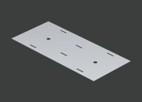 Донная вставка лестничного лотка ALSOV 600х3000 (1,2) нерж. сталь AISI304 CLIVE - КЛАЙВ фото 1 