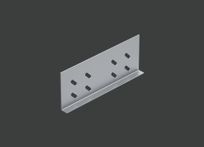 Пластина соединительная усиленная ALUJF 80 (2,0) гор. цинк CLIVE - КЛАЙВ фото 1 