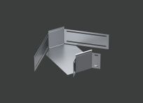 Поворот горизонтальный ANSEH изм.гр.х100х110 (1,0) нерж. сталь AISI304 CLIVE - КЛАЙВ фото 1 