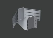 Поворот горизонтальный ANSEH изм.гр.х600х200 (1,0) оцинк. CLIVE - КЛАЙВ фото 1 