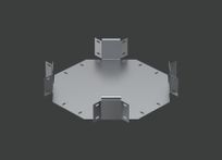 Угол Х-образный ANSEH 500х110 (1,0) оцинк. CLIVE - КЛАЙВ фото 1 