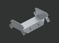 Поворот вертикальный внешний ANSEV 90гр.х100х50 (0,8) нерж. сталь AISI304 CLIVE - КЛАЙВ фото 1 