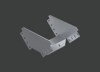 Поворот вертикальный внешний ANSEV 90гр.х300х200 (1,5) гор. цинк CLIVE - КЛАЙВ фото 1 