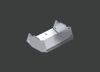 Поворот вертикальный внутренний ANSEV 45гр.х400х110 (1,5) нерж. сталь AISI304 CLIVE - КЛАЙВ фото 1 