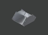 Поворот вертикальный внутренний ANSEV 90гр.х600х150 (1,2) окрашенный RALXXXX CLIVE - фото 1