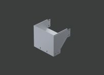 Поворот вертикальный внешний с разворотом ANSEV 180гр.х500х110 (1,5) оцинк. CLIVE - КЛАЙВ фото 1 