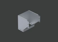 Поворот вертикальный внешний с разворотом ANSEV 180гр.х300х150 (1,0) оцинк. CLIVE - КЛАЙВ фото 1 