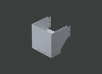 Поворот вертикальный внешний с разворотом ANSEV 180гр.х300х150 (1,5) нерж. сталь AISI304 CLIVE - КЛАЙВ фото 1 