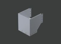 Поворот вертикальный внешний с разворотом ANSEV 180гр.х300х200 (1,5) оцинк. CLIVE - фото 1