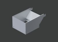 Поворот вертикальный внешний с разворотом вправо ANSEV 90гр.х400х50 (1,2) нерж. сталь AISI304 CLIVE - КЛАЙВ фото 1 