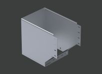 Поворот вертикальный внешний с разворотом вправо ANSEV 90гр.х500х200 (1,5) нерж. сталь AISI304 CLIVE - КЛАЙВ фото 1 