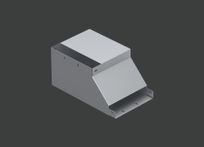 Поворот вертикальный внутренний с разворотом влево ANSEV 90гр.х400х60 (1,5) гор. цинк CLIVE - КЛАЙВ фото 1 