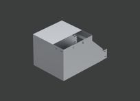 Поворот вертикальный внутренний с разворотом влево ANSEV 90гр.х500х100 (1,0) оцинк. CLIVE - КЛАЙВ фото 1 