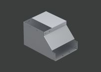 Поворот вертикальный внутренний с разворотом влево ANSEV 90гр.х150х110 (1,5) гор. цинк CLIVE - КЛАЙВ фото 1 