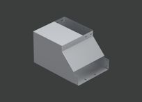 Поворот вертикальный внутренний с разворотом вправо ANSEV 90гр.х200х100 (1,5) нерж. сталь AISI304 CLIVE - КЛАЙВ фото 1 