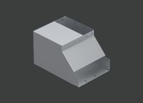 Поворот вертикальный внутренний с разворотом вправо ANSEV 90гр.х200х110 (0,7) нерж. сталь AISI304 CLIVE - КЛАЙВ фото 1 