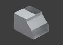 Поворот вертикальный внутренний с разворотом вправо ANSEV 90гр.х150х150 (1,0) нерж. сталь AISI304 CLIVE - КЛАЙВ фото 1 