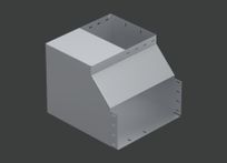 Поворот вертикальный внутренний с разворотом вправо ANSEV 90гр.х500х200 (1,5) оцинк. CLIVE - КЛАЙВ фото 1 