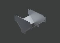 Угол Т-образный с отводом вниз ANSEV 300х80 (1,0) нерж. сталь AISI304 CLIVE - КЛАЙВ фото 1 