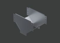 Угол Т-образный с отводом вниз ANSEV 500х150 (1,5) нерж. сталь AISI304 CLIVE - КЛАЙВ фото 1 