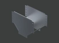 Угол Т-образный с отводом вниз ANSEV 300х200 (1,2) нерж. сталь AISI304 CLIVE - КЛАЙВ фото 1 