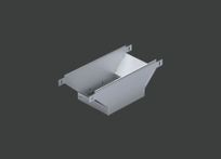 Угол Т-образный с отводом вниз и разворотом ANSEV 90гр.х400х50 (1,2) оцинк. CLIVE - КЛАЙВ фото 1 